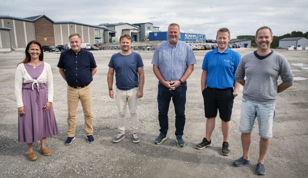 Ledere SinkabergHansen og GL-bygg på ny fabrikktomt Marøya, foto